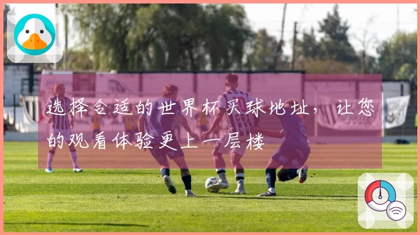选择合适的世界杯买球地址，让您的观看体验更上一层楼